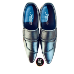 Men’s Premium Black Wedding Shoes – Elegant Formal Design - Image 3